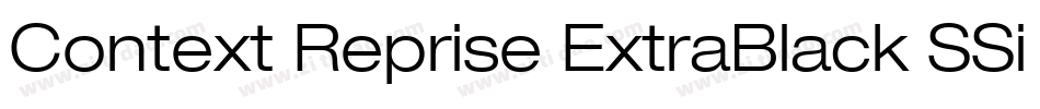 Context Reprise ExtraBlack SSi Extra Black字体转换